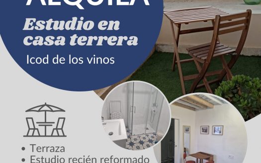 Estudio en Icod de los Vinos, Tenerife.